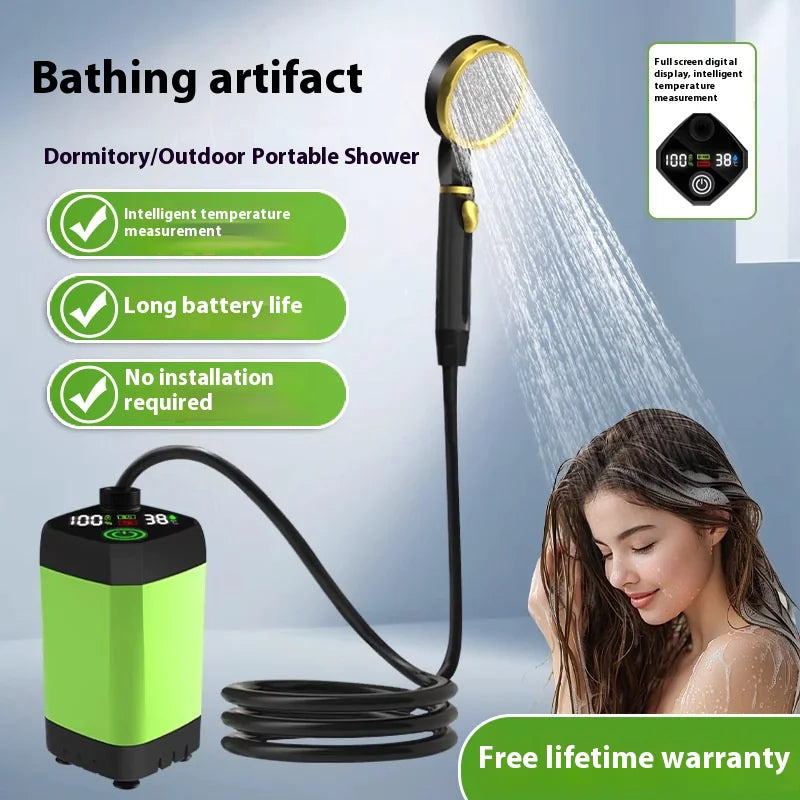 Portable Outdoor Camping Shower (Rechargeable 9000mAh Full-Screen)