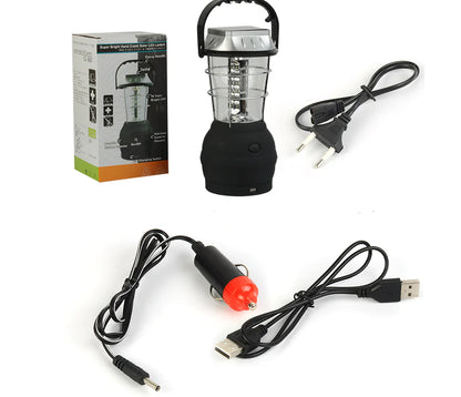 36-LED Solar Camping Lantern (Rechargeable)