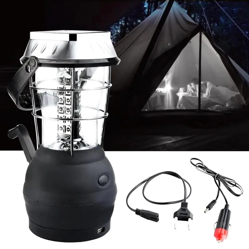 36-LED Solar Camping Lantern (Rechargeable)